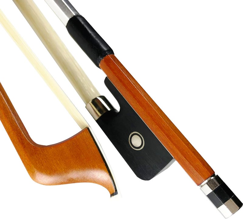 WinsterBow Brazilwood Ebony Violin Viola Cello Bow Full Size Ebony Frog with Natural Horsehair (Cello bow 4/4) - Image 1